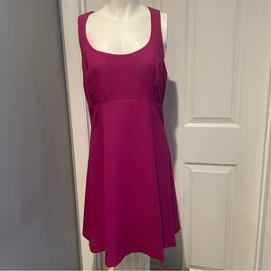 NICOLE MILLER FUSHIA SLEEVELESS SHEATH DRESS 12
